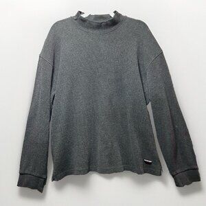 Vintage 90s Thermal Sweater Mens Large Glacier Gear Outdoors Pullover Boxy Loose